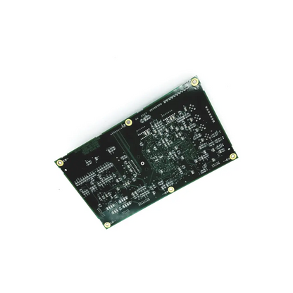 Black rectangular zeis humphrey systems pcba board with gold mounting screws and silver traces v60419687 cpu board