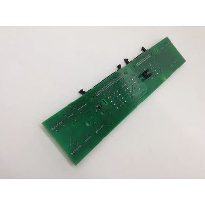 Green rectangular circuit board with black connectors and silver traces for zeiss humphrey 740 cub interconnect projector pcba
