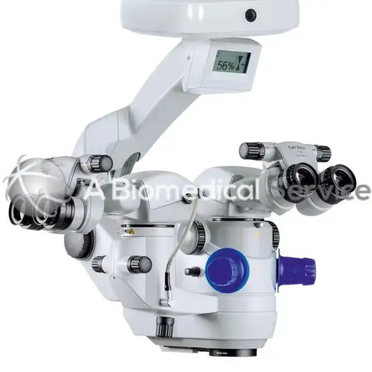 White zeiss opmi lumera 700 surgical microscope with digital display at 56 percent magnification for biomedical service