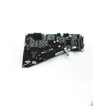 Black rectangular zeiss pcba 50410 rev e optics head controller board with electronic components and connectors