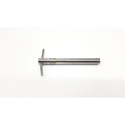 Zimmer 195-02 knowles pin wrench cannulated silver t-handle hex key wrench with polished metallic finish