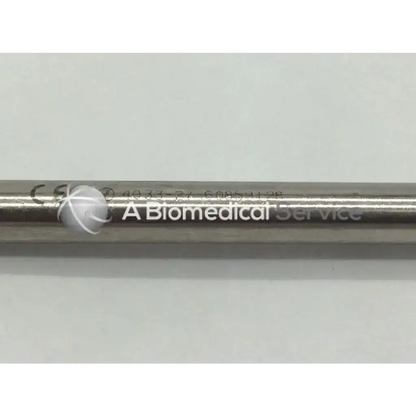 Zimmer 4033-27 pin retractor ad5-134 121322sm metallic cylindrical medical instrument with biomedical service logo