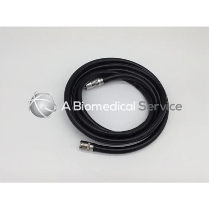 Black coiled medical cable with metallic connectors for Zimmer 5053-13 hall wiredriver pneumatic hose orthopedic driver