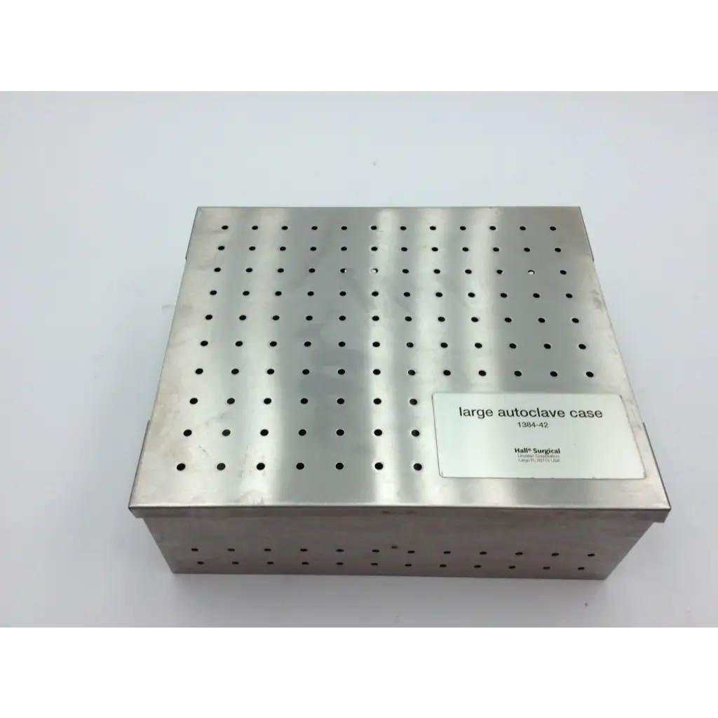Stainless steel zimmer hall autoclave case with perforated rectangular design for autoclave case aci-71 use