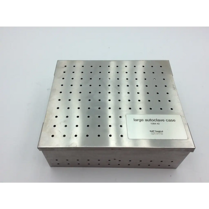 Stainless steel zimmer hall autoclave case with perforated rectangular design for autoclave case aci-71 use