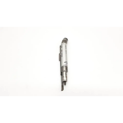 Silver metallic pressure gauge with black markings on zimmer hall micro 100 drill medical instrument cylindrical body