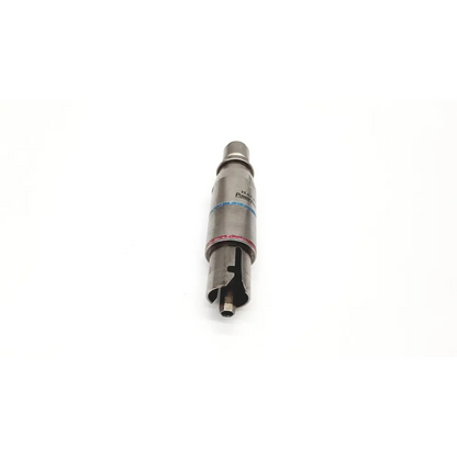 Silver metallic bicycle headset bearing with engraved zimmer hudson branding and colored bands from hudson reamer pro2047