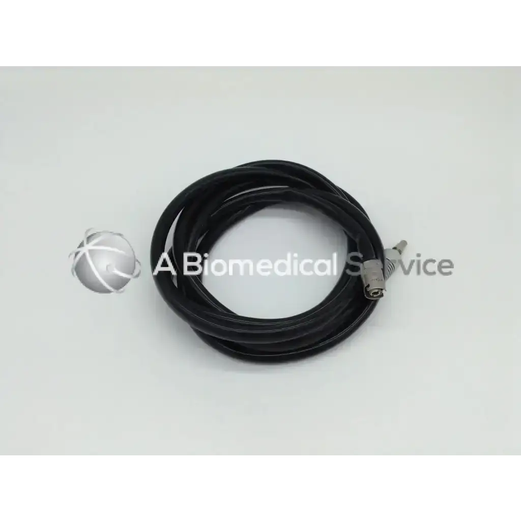 Black coiled medical cable with metallic connector for zimmer linvatec hall surgairtome two pneumatic set