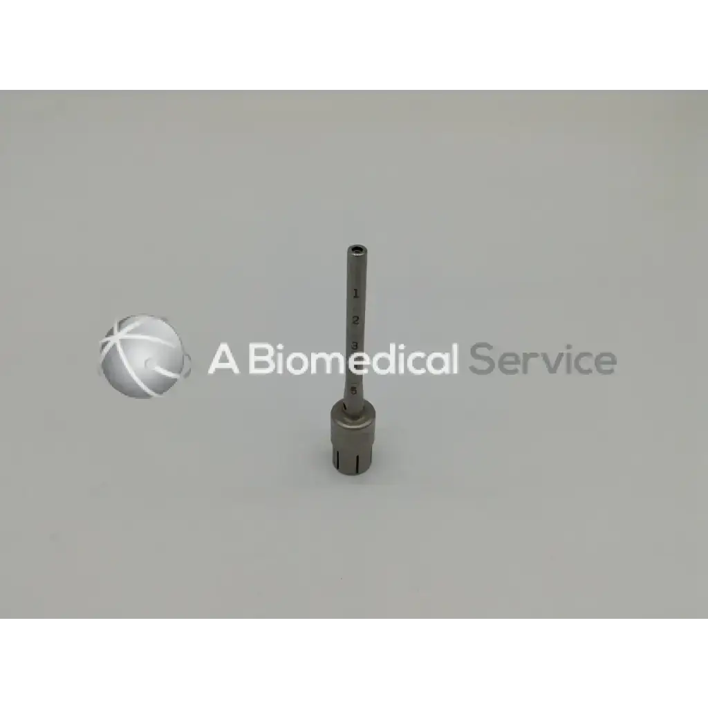 A metallic zimmer linvatec hall micro 100 pneumatic surgairtome two instrument with numbered shaft and fluted base