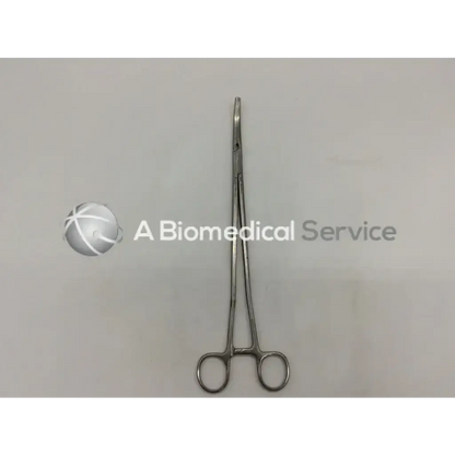 Sterling silver zsi z16076gyl z-type hysterectomy forceps with curved tips and circular handles for surgical use