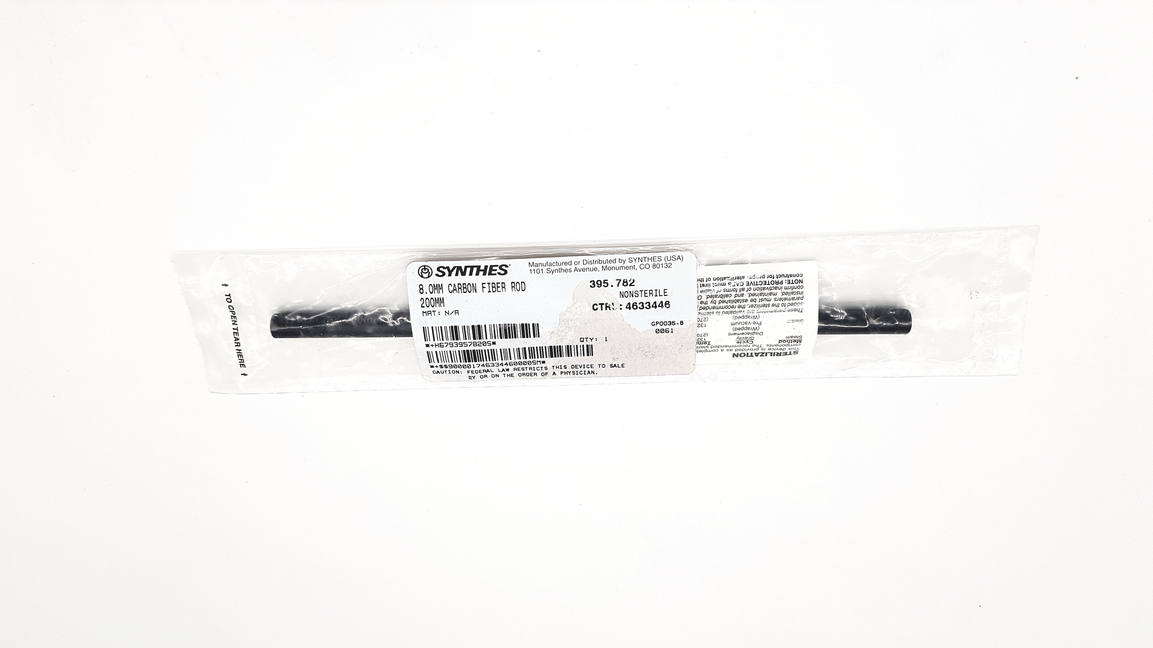 Load image into Gallery viewer, A Biomedical Service Synthes 394.83 Carbon Fiber Rod 200mm  395.782 45.00