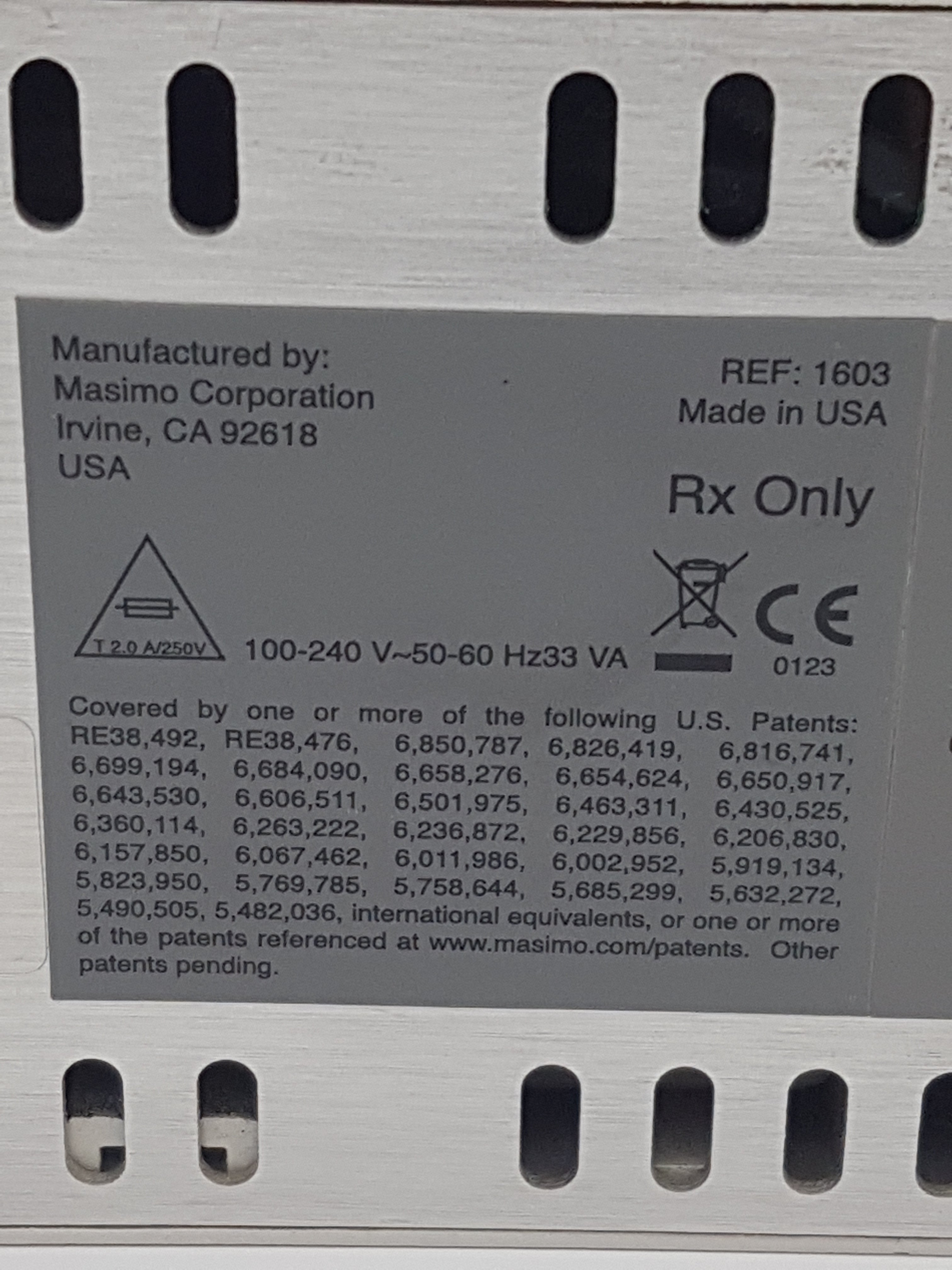 Load image into Gallery viewer, A Biomedical Service Masimo 1603  Signal Extraction Pulse Oximeter Rad 9 75.00