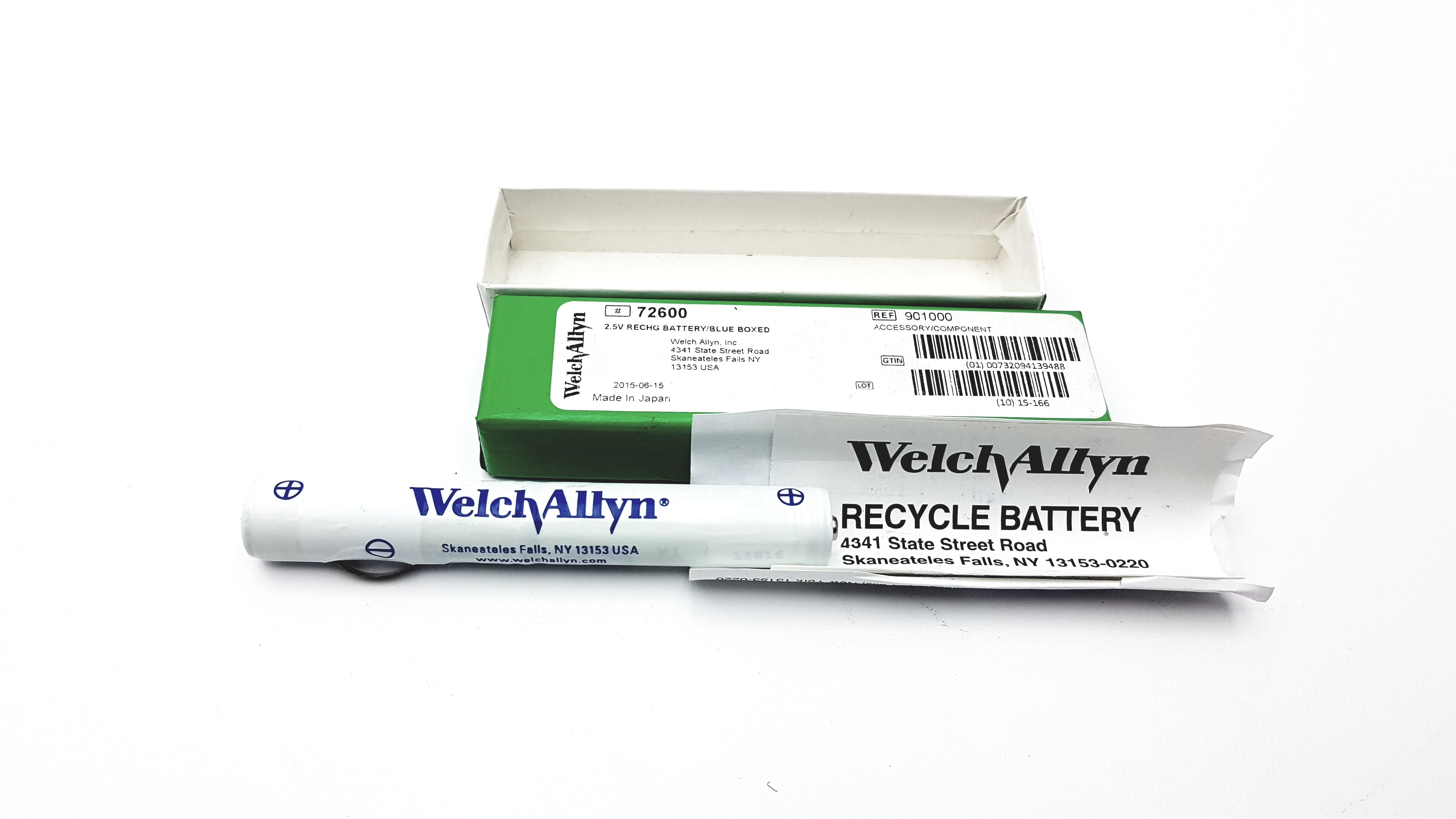 Load image into Gallery viewer, A Biomedical Service Welch Allyn 72600 Recycle Battery 2.4V 650mAh (1.56 Wh) 60.00