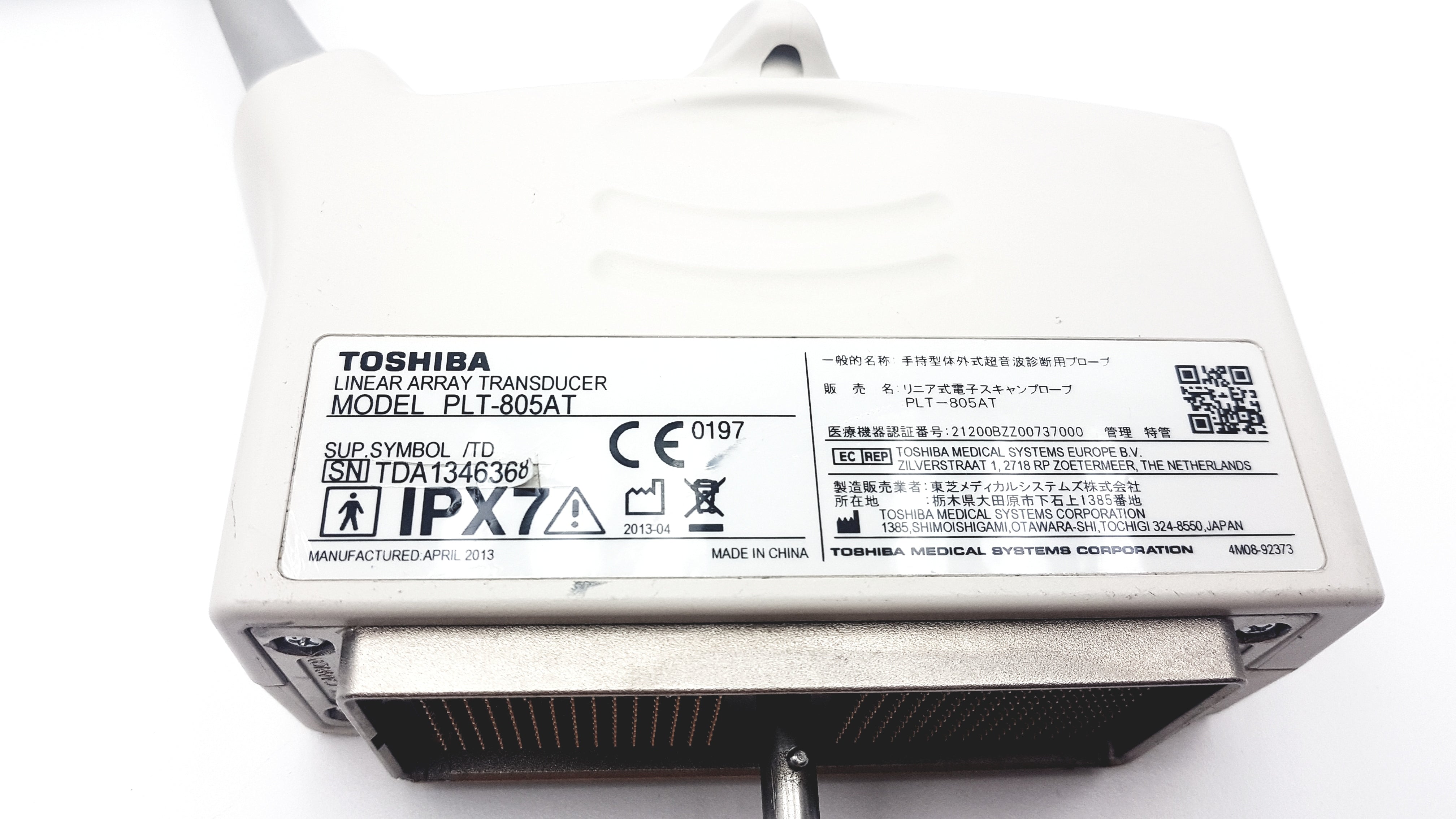 Load image into Gallery viewer, A Biomedical Service Toshiba PLT-805AT  Linear Array Ultrasound Transducer 890.00