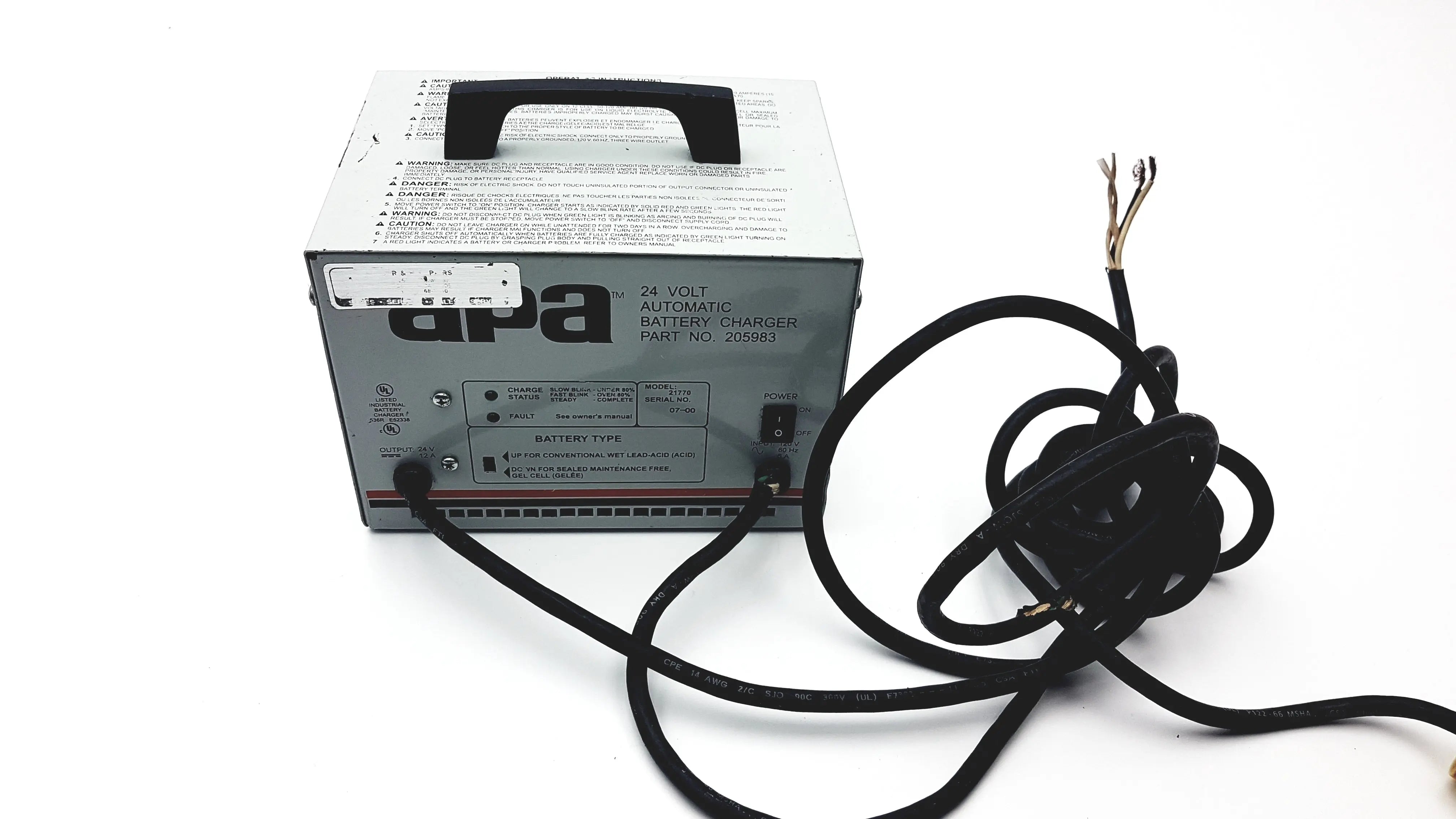 Load image into Gallery viewer, A Biomedical Service APA 24 Volt Automatic Battery Charger 205983 