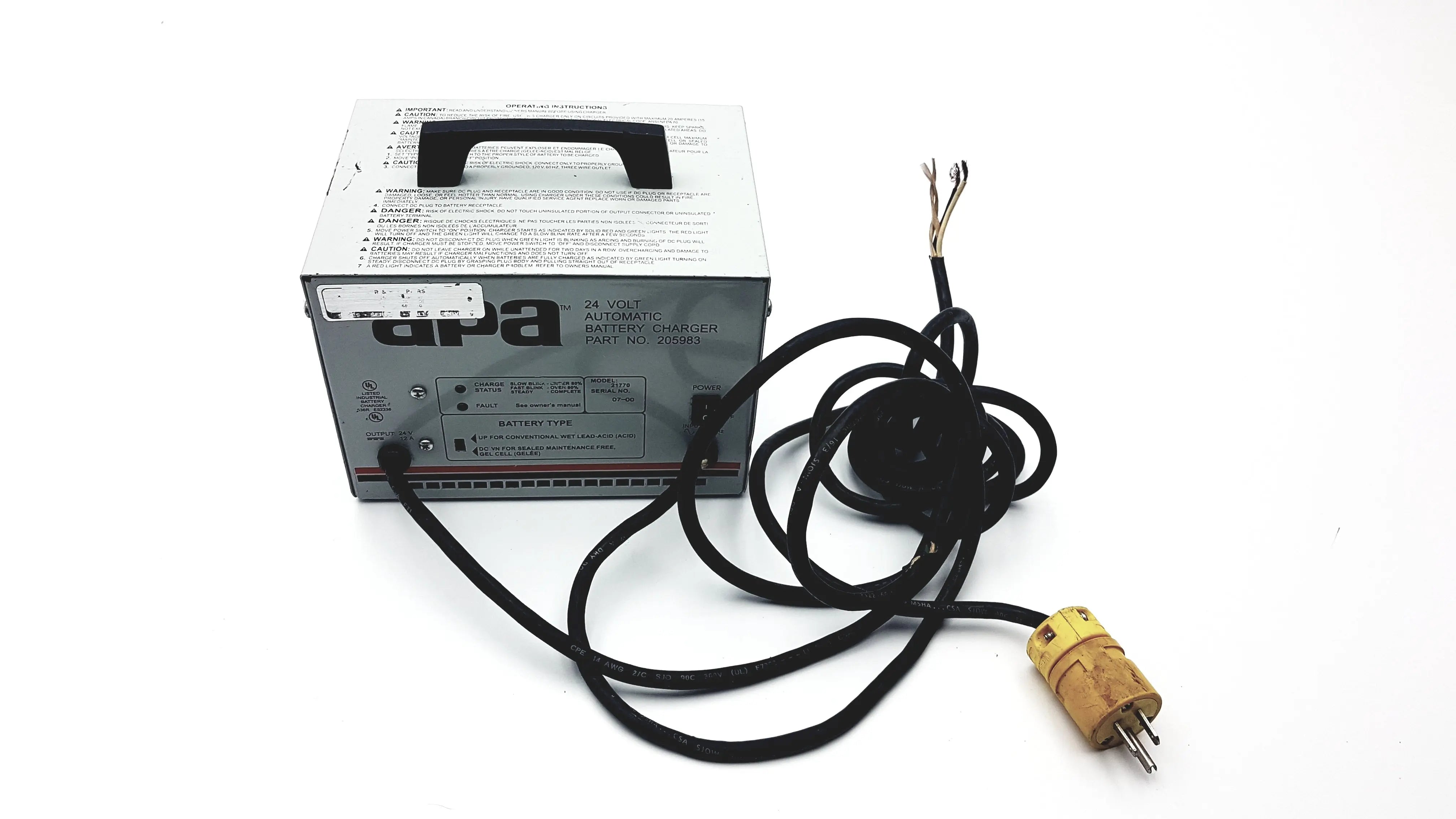 Load image into Gallery viewer, A Biomedical Service APA 24 Volt Automatic Battery Charger 205983 