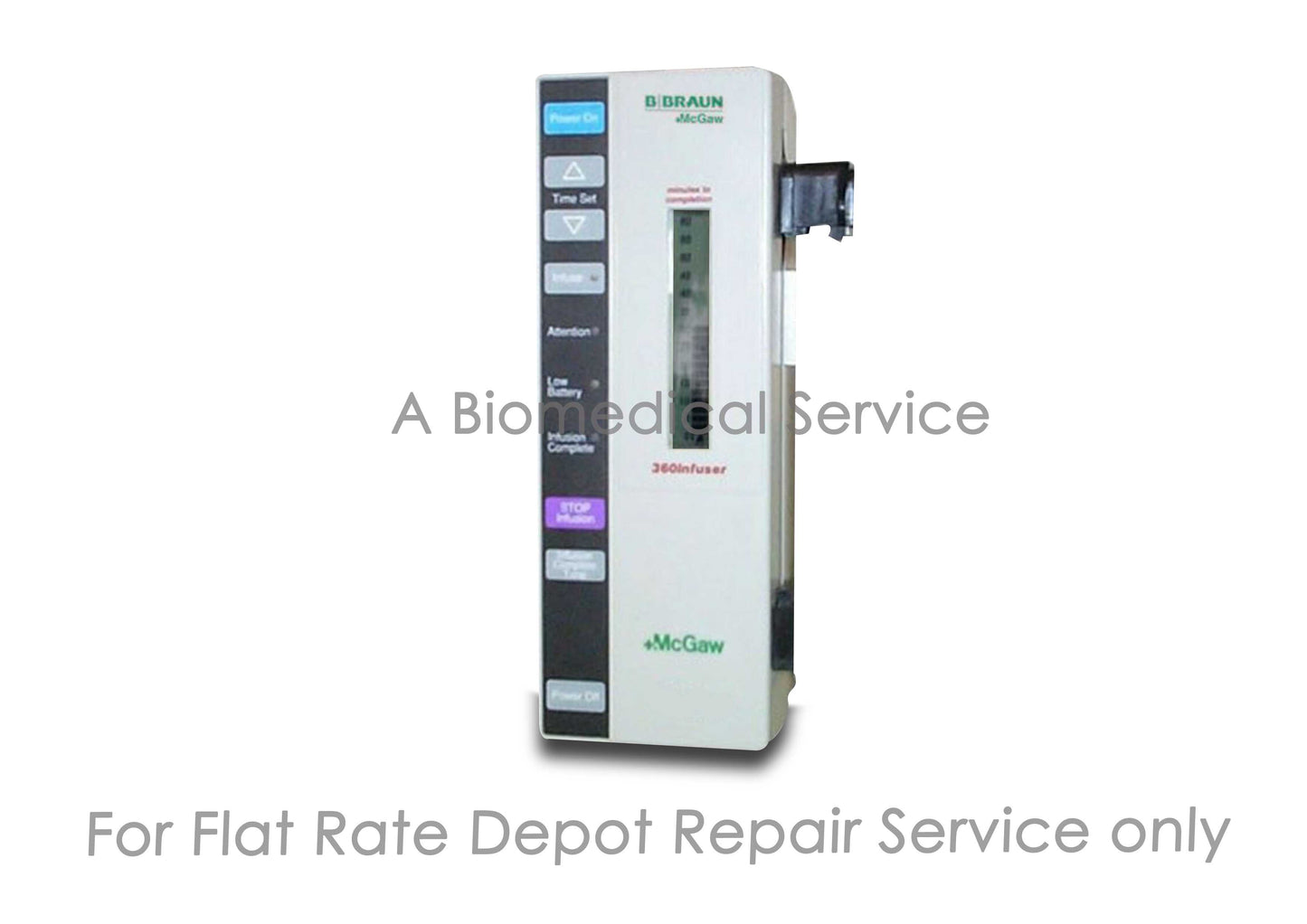 B Braun McGaw 360 Infuser Repair Service B Braun