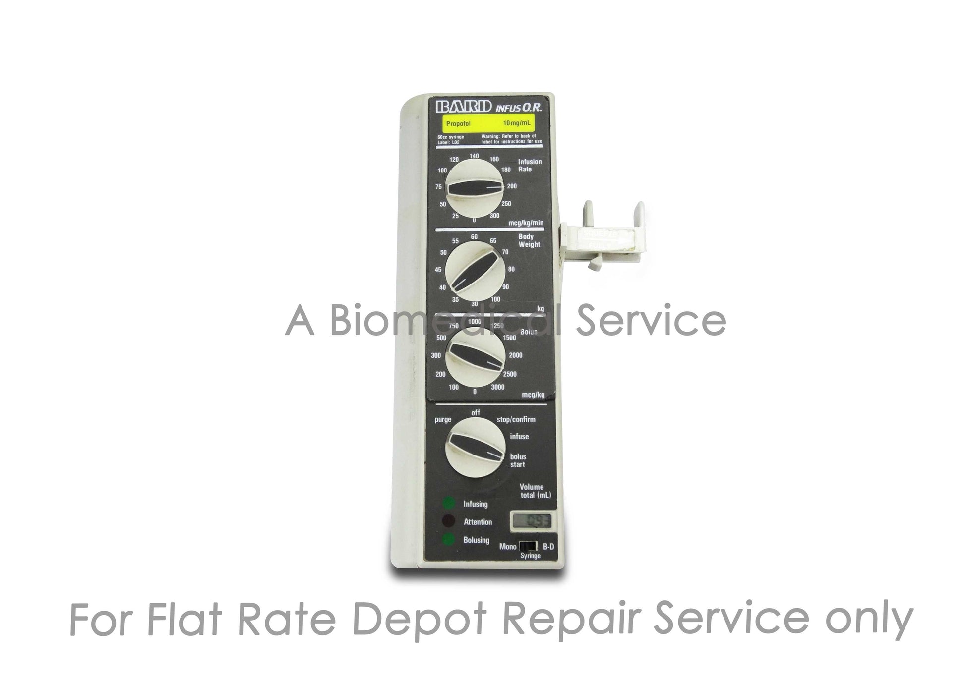 Baxter InfusOR Infusion Pump Repair Service Baxter