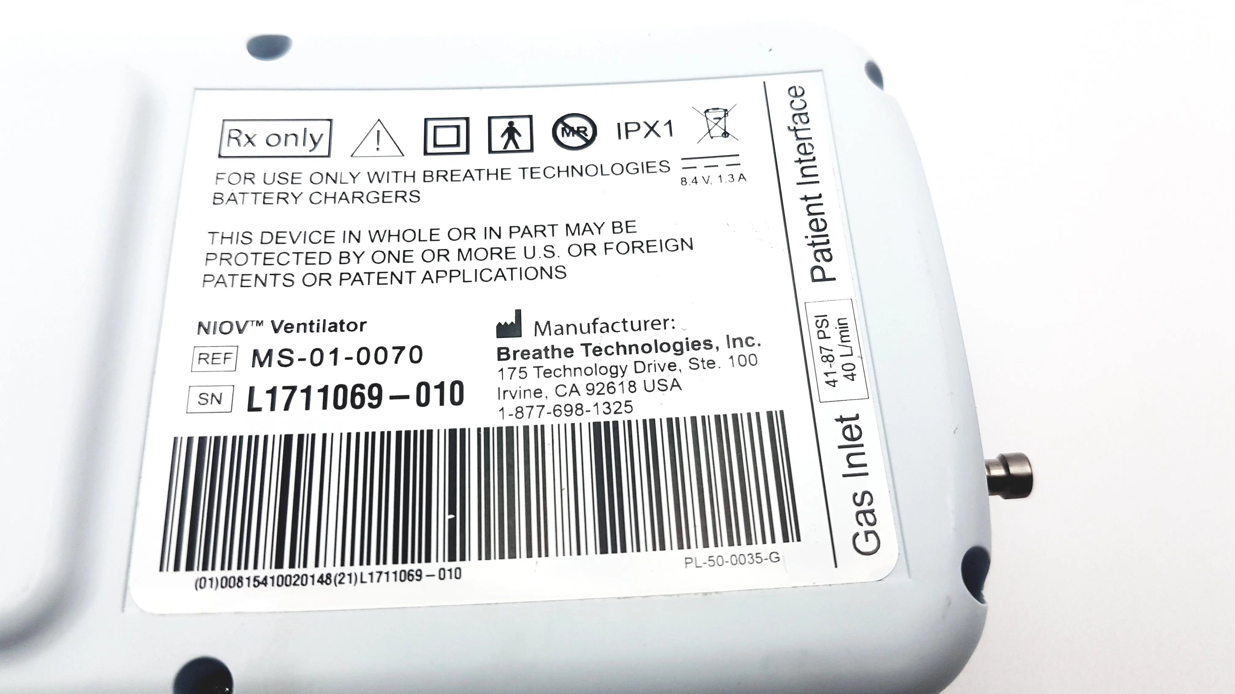 Load image into Gallery viewer, A Biomedical Service Breathe L1711069-010 NIOV Patient Interface 250.00