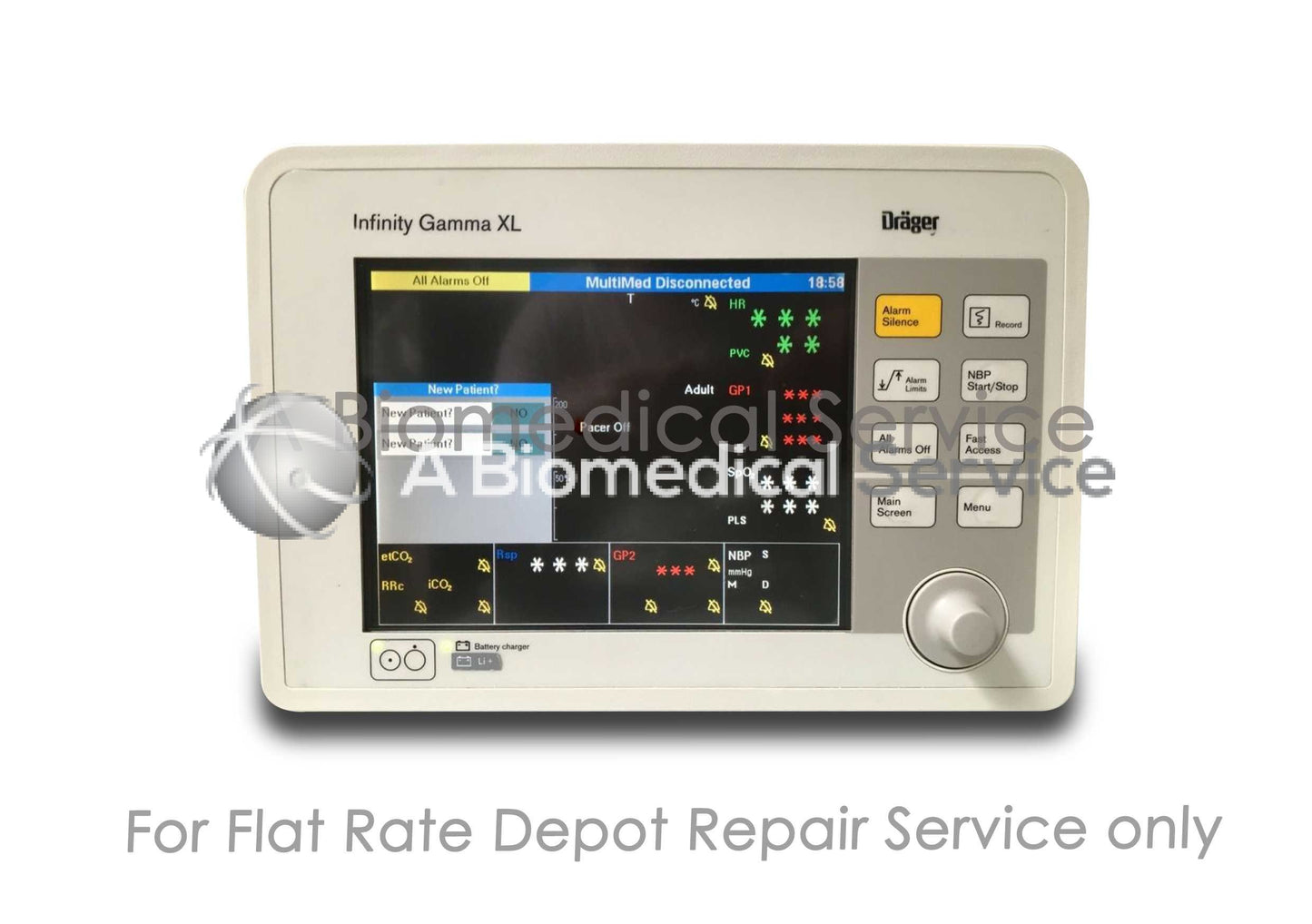 Drager Infinity Gamma Patient Monitor Repair Service Drager