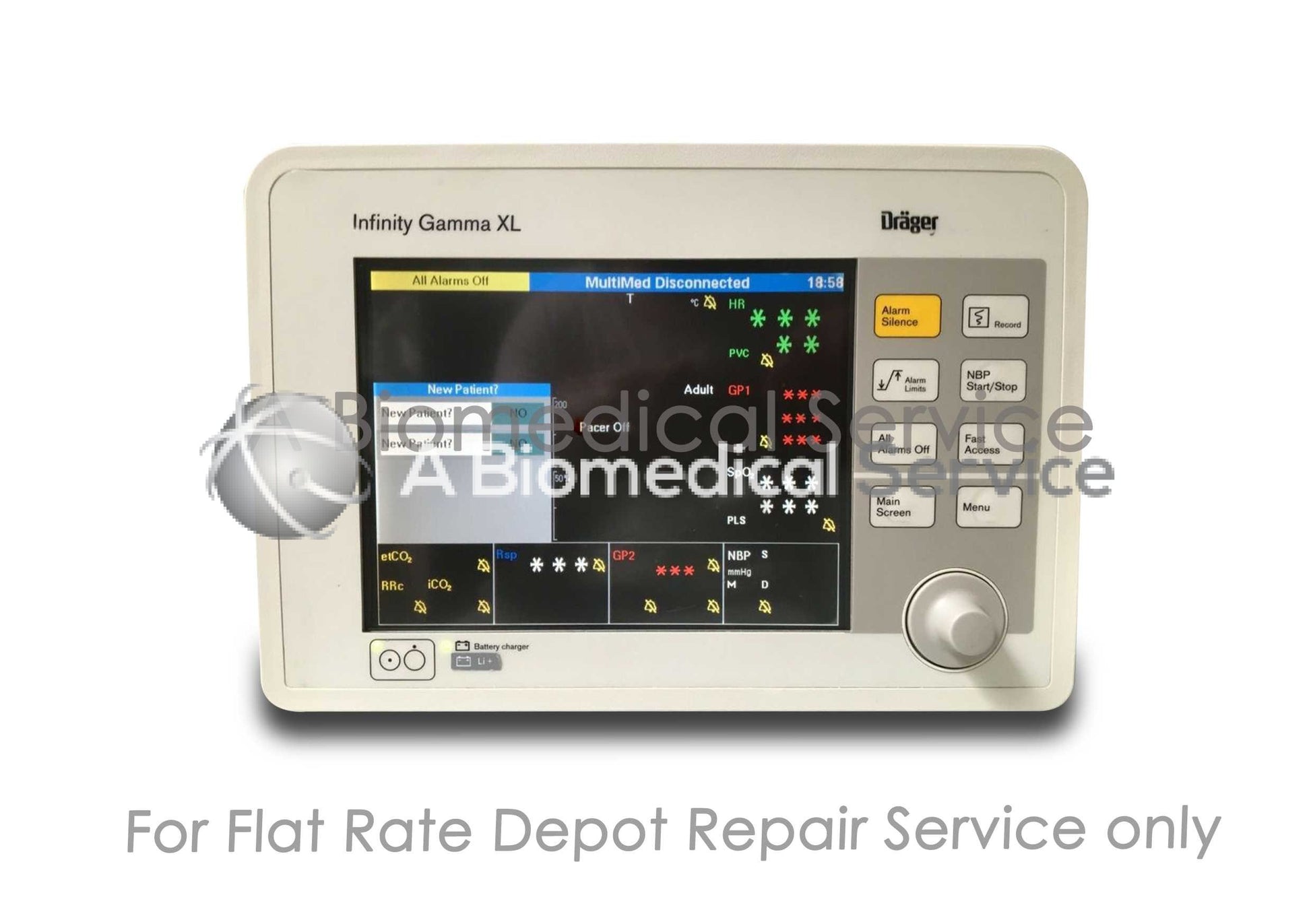 Drager Infinity Gamma Patient Monitor Repair Service Drager