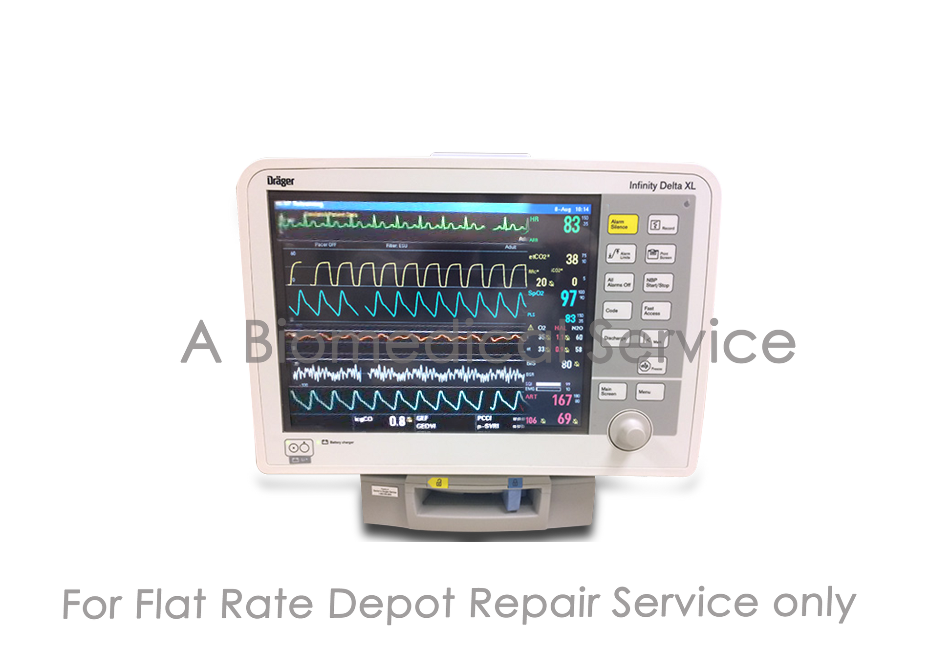 Drager Infinity Delta XL Patient Monitor Repair Service Drager