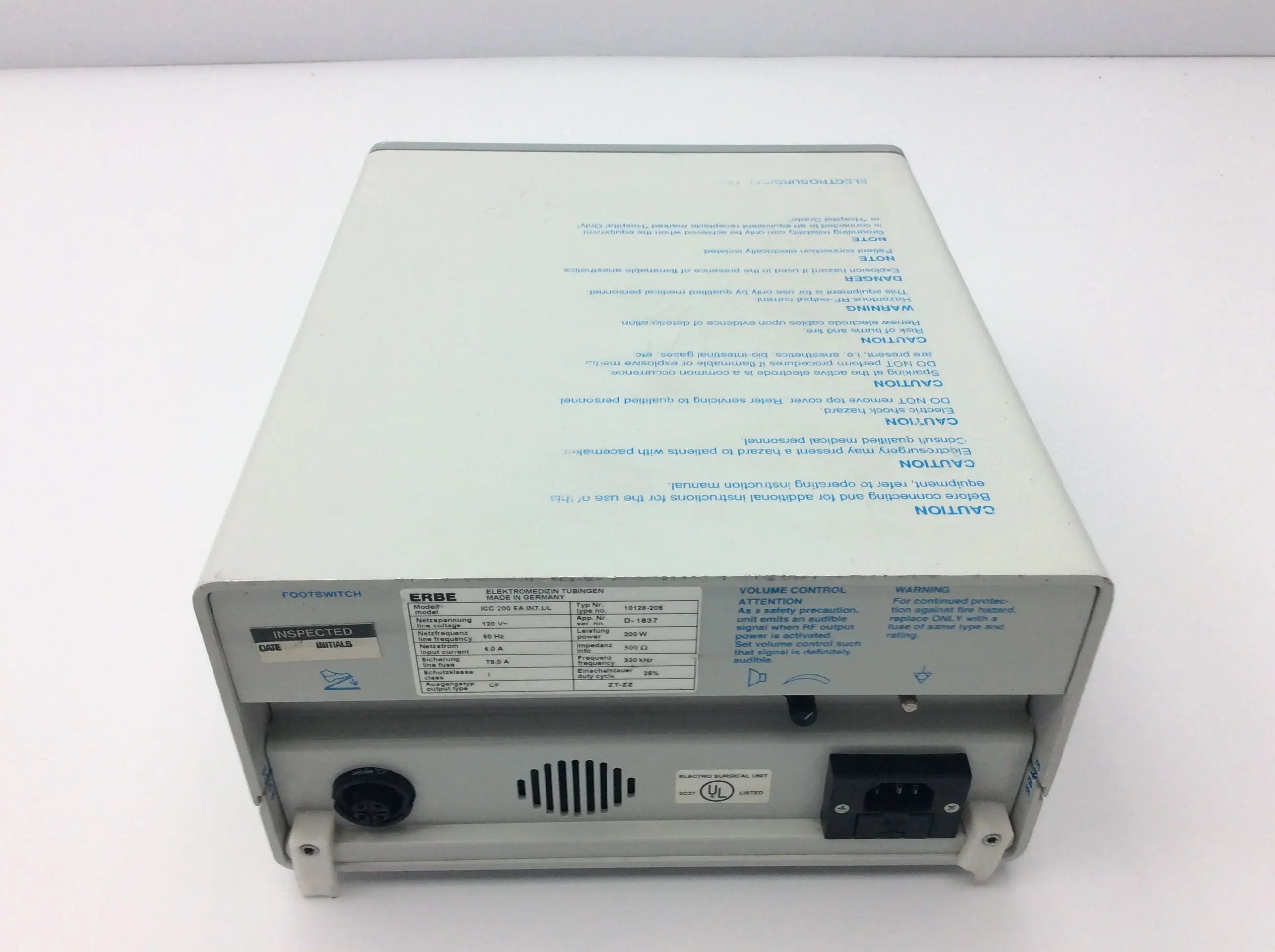 Load image into Gallery viewer, A Biomedical Service Erbe ICC 200 Electrosurgical Unit 1750.00