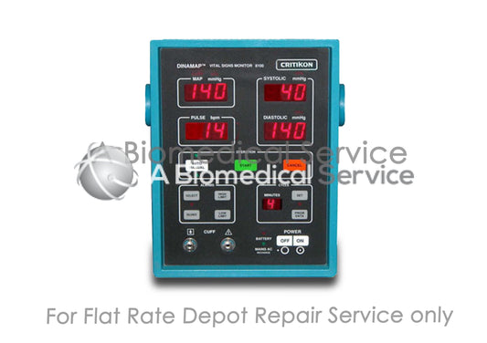 GE Critikon Dinamap 8100 NiBP Vital Signs Monitor Repair Service GE