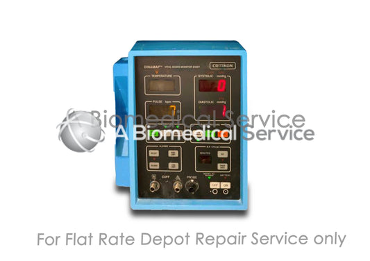 GE Critikon Dinamap 8100T NiBpTemp Vital Signs Monitor Repair Service GE