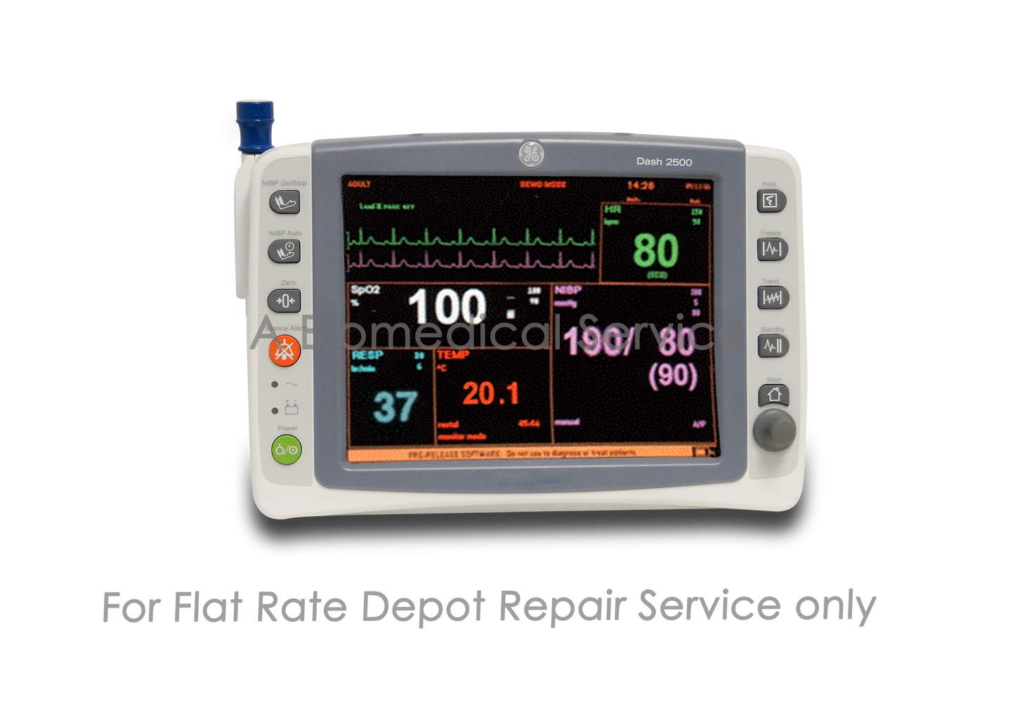 GE Dash 2500 Patient Monitor Repair Service GE