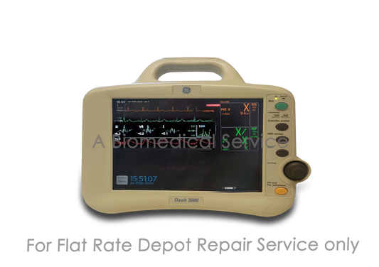 GE Dash 3000 Multiparameter Monitor Repair Service GE