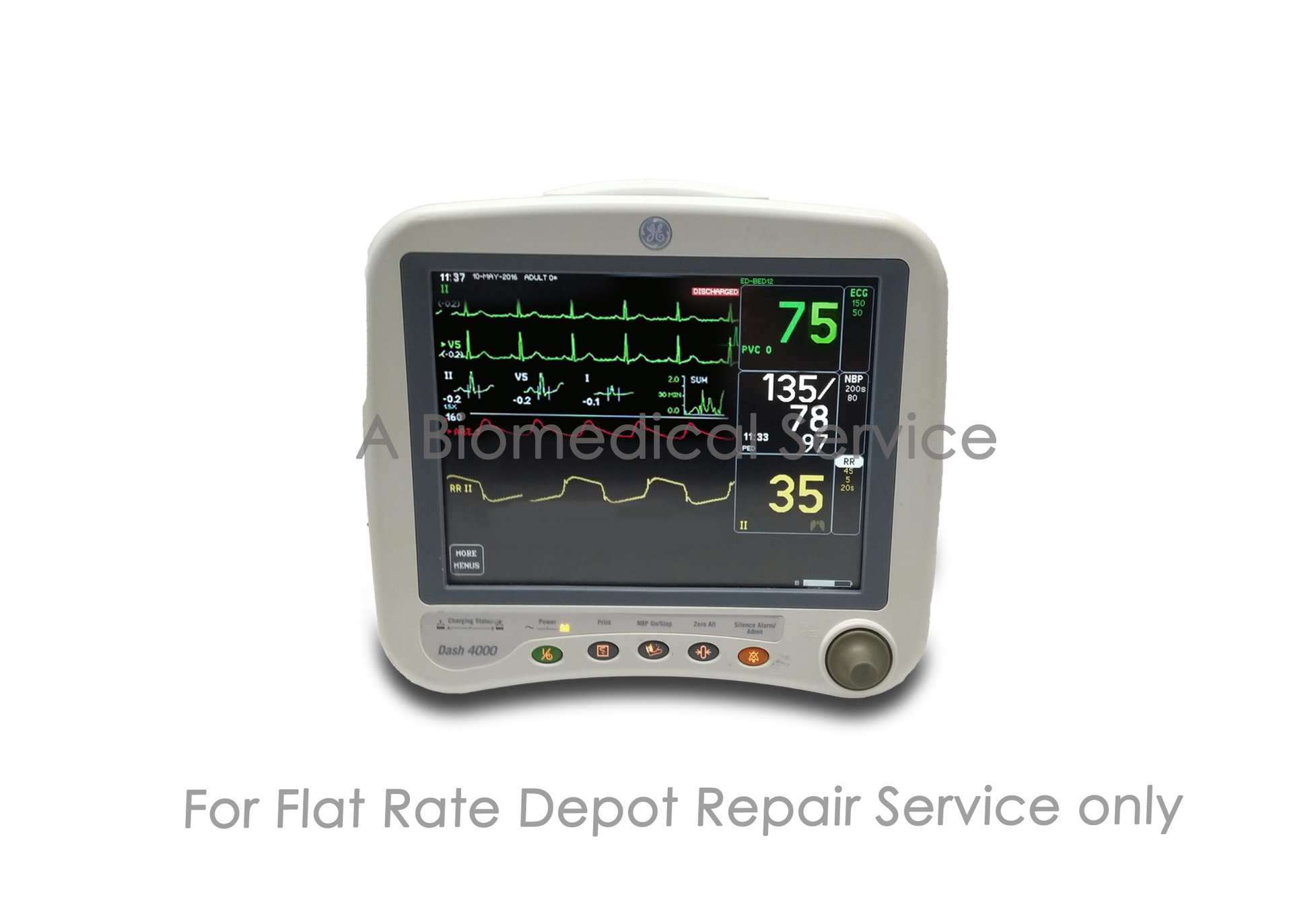 GE Dash 4000 Patient Monitor Repair Service GE