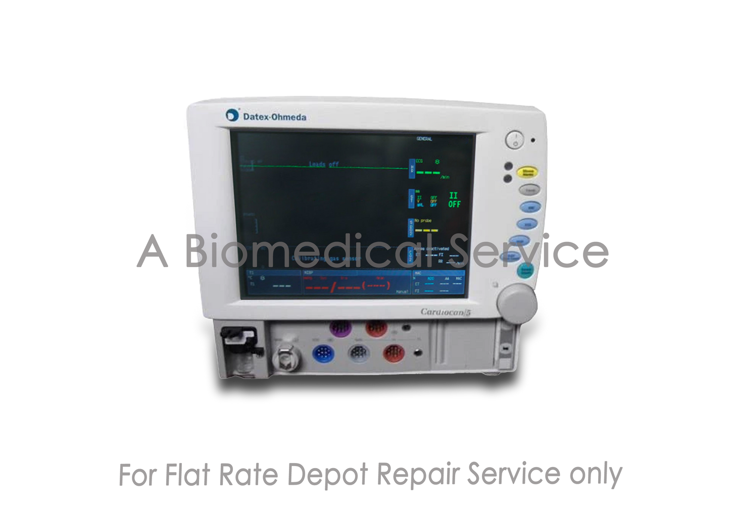 GE Datex-Ohmeda Cardiocap/5 Anesthesia Monitor Patient Monitor Repair Service GE