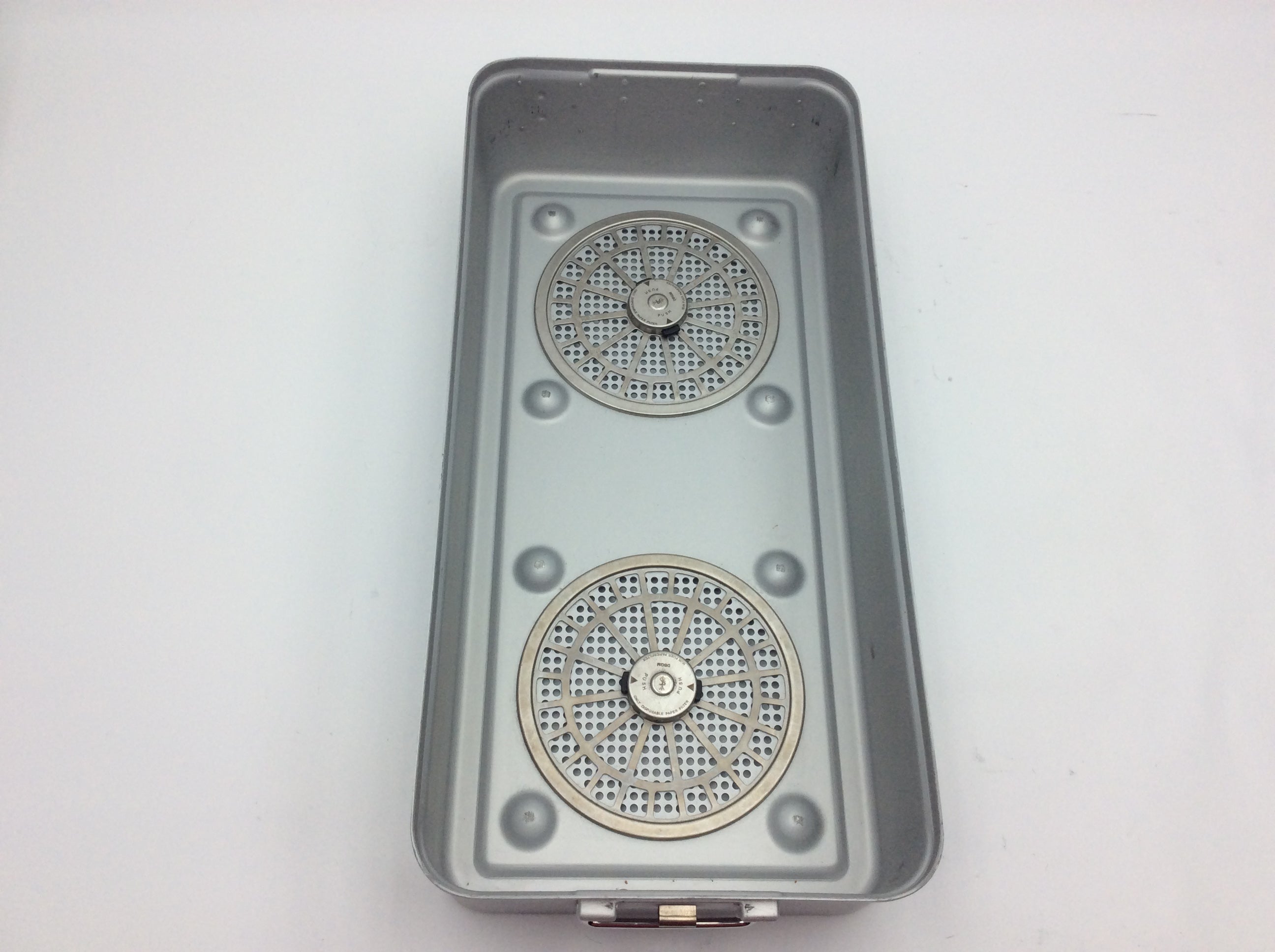 Load image into Gallery viewer, A Biomedical Service Aesculap Sterilization Lid JE601 Sterile Full Size Container JK821 Plates JK100 180.00