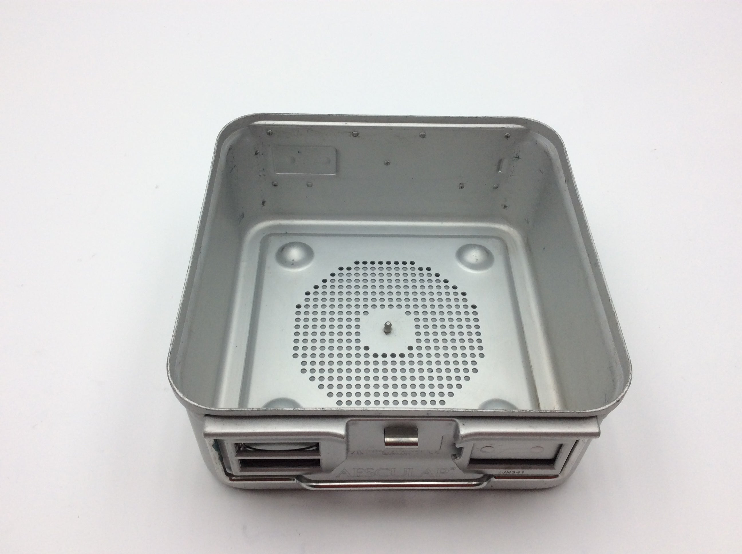Load image into Gallery viewer, A Biomedical Service Aesculap JN341 Half-Size Perforated Retention Plate Sterilization Container w/ JK387 case 175.00