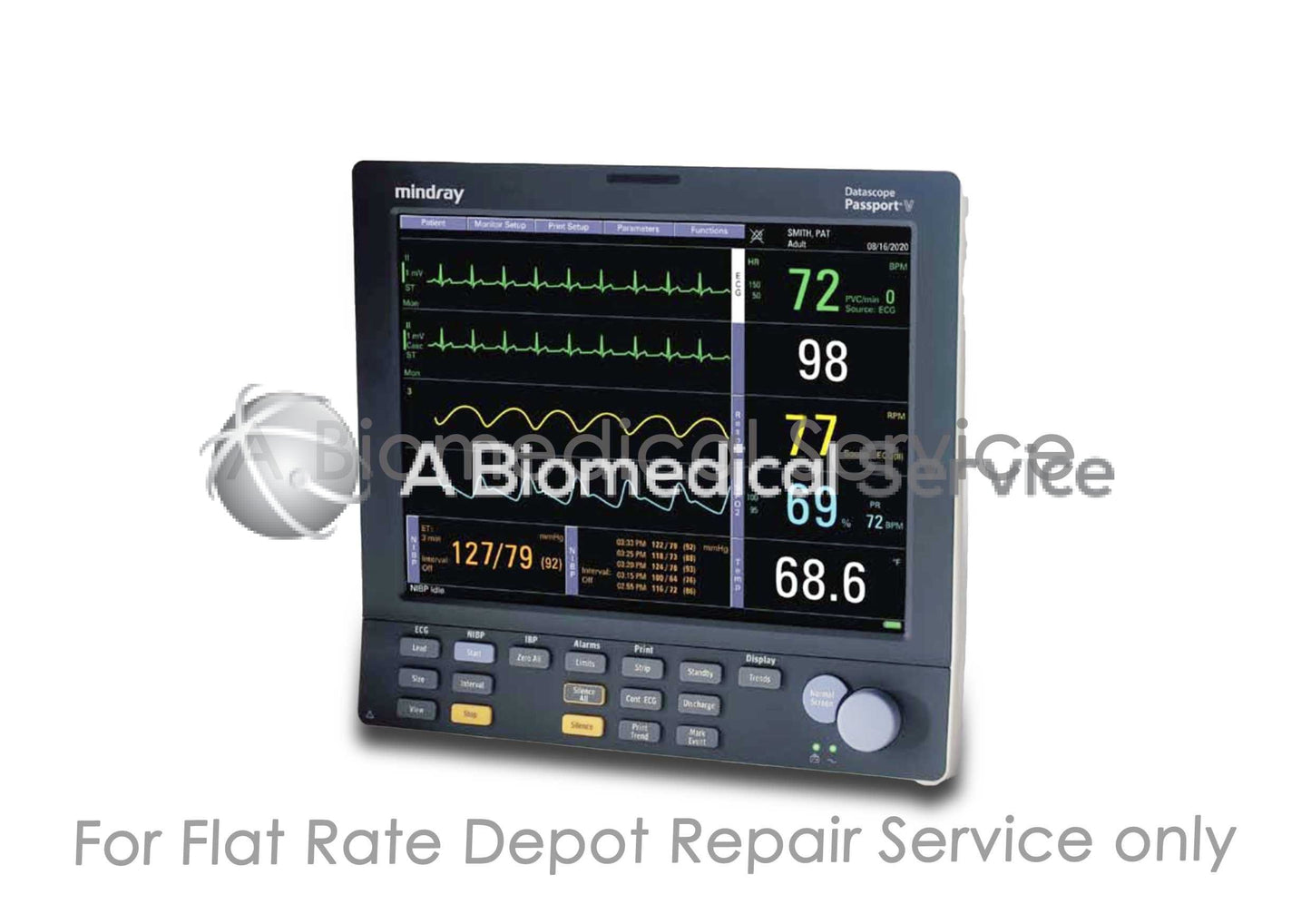 Mindray Datascope Passport V Patient Monitor Anesthesia Monitor Repair Service Mindray