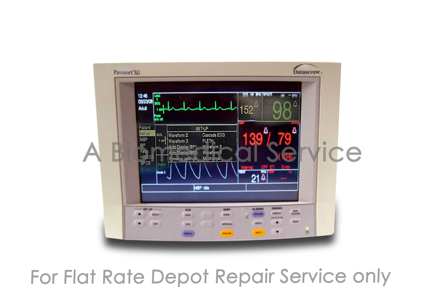 Mindray Datascope Passport XG Multi-parameter Patient Monitor Repair Service Mindray