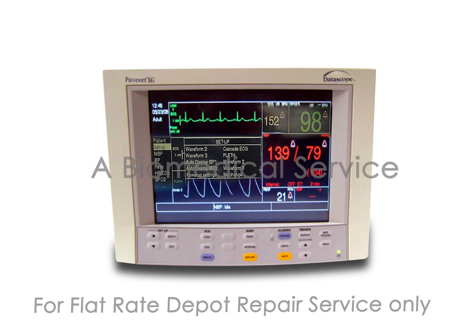 Mindray Datascope Passport XG Multi-parameter Patient Monitor Repair Service Mindray