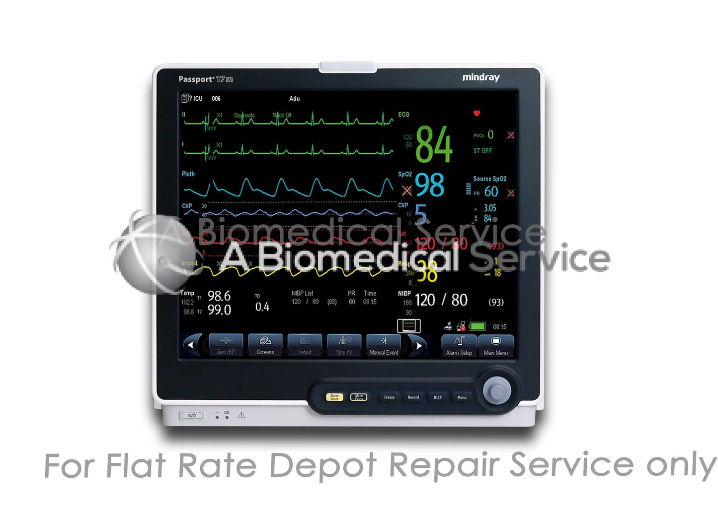 Mindray Passport 17m Patient Monitor 6803F-PA00001 Repair Service Mindray