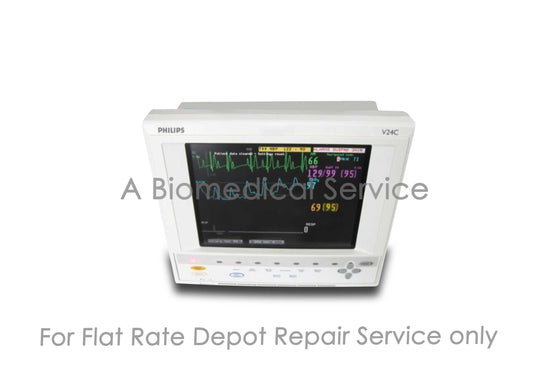 PHILIPS HP V24C M1204A Patient Monitor Repair Service Philips