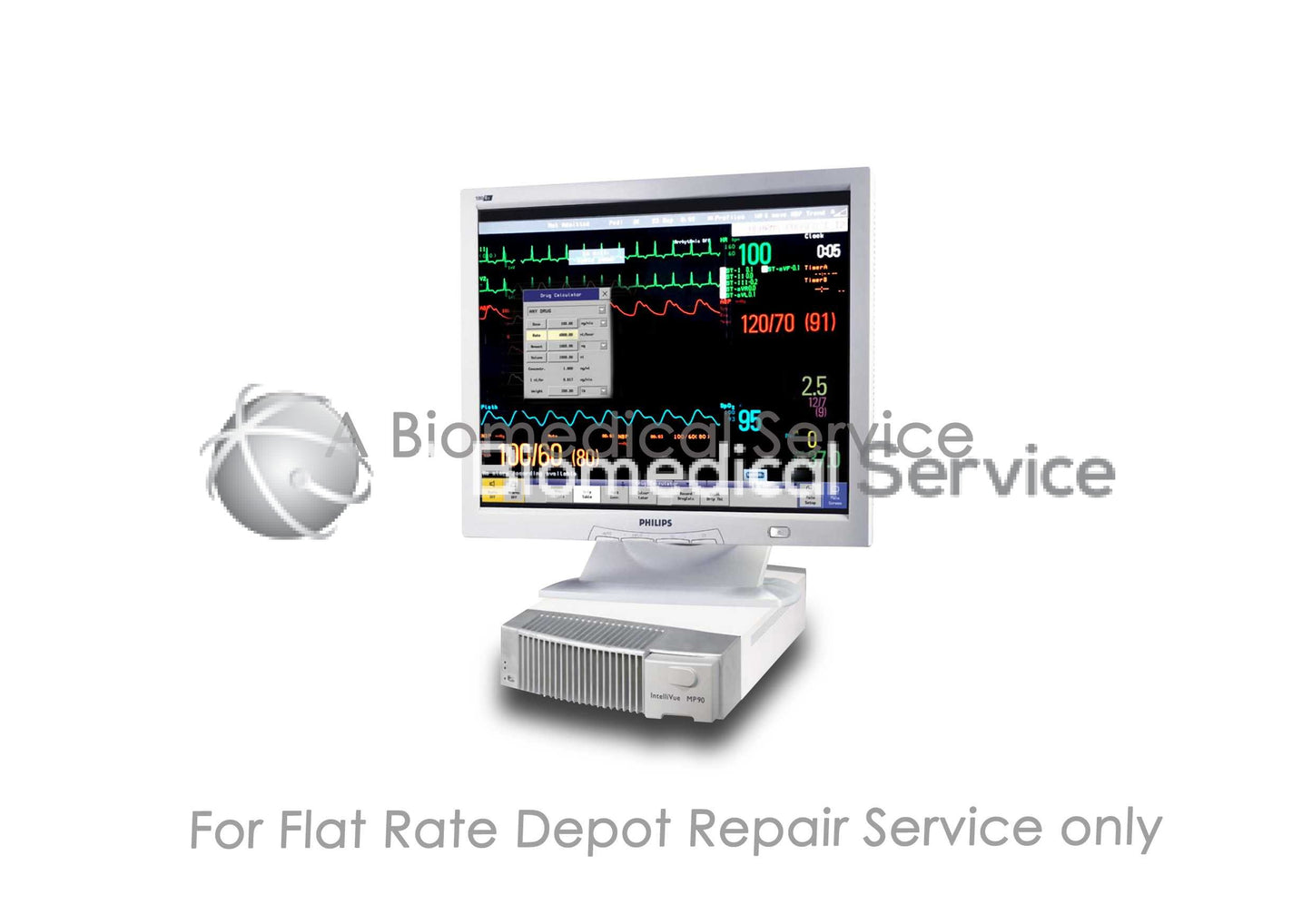 Philips IntelliVue MP90 Bedside Patient Monitor Repair Service Philips