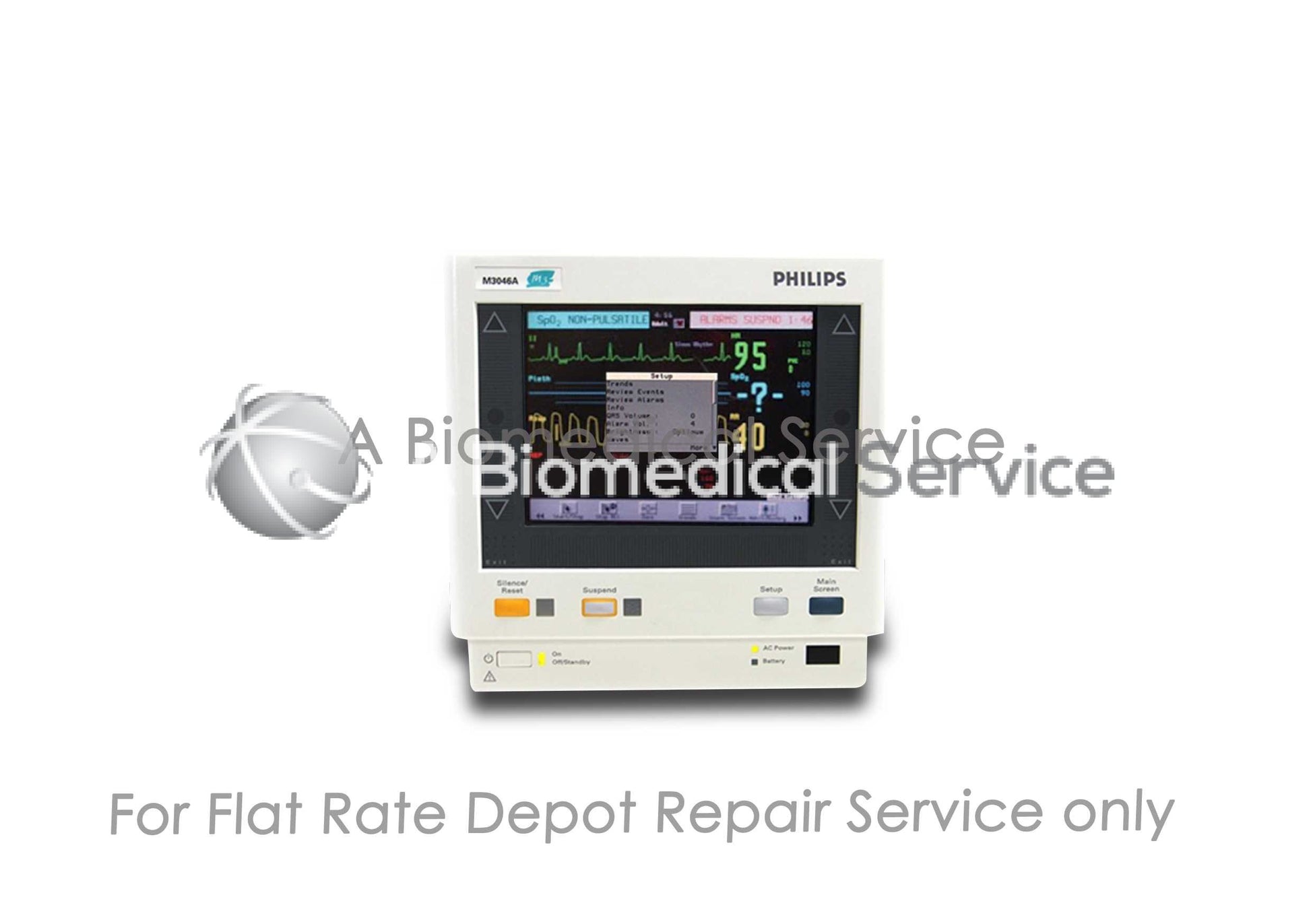 Philips M3046A M4 Patient Monitor Repair Service Philips