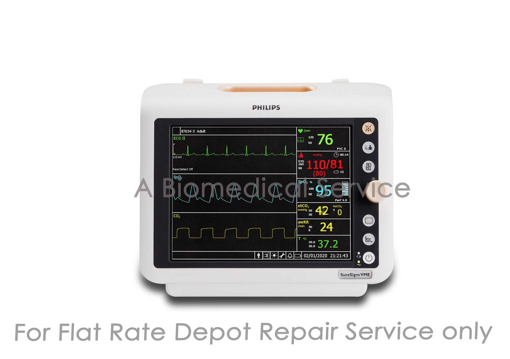 Philips SureSigns VM8 Bedside Patient Monitor Repair Service Philips