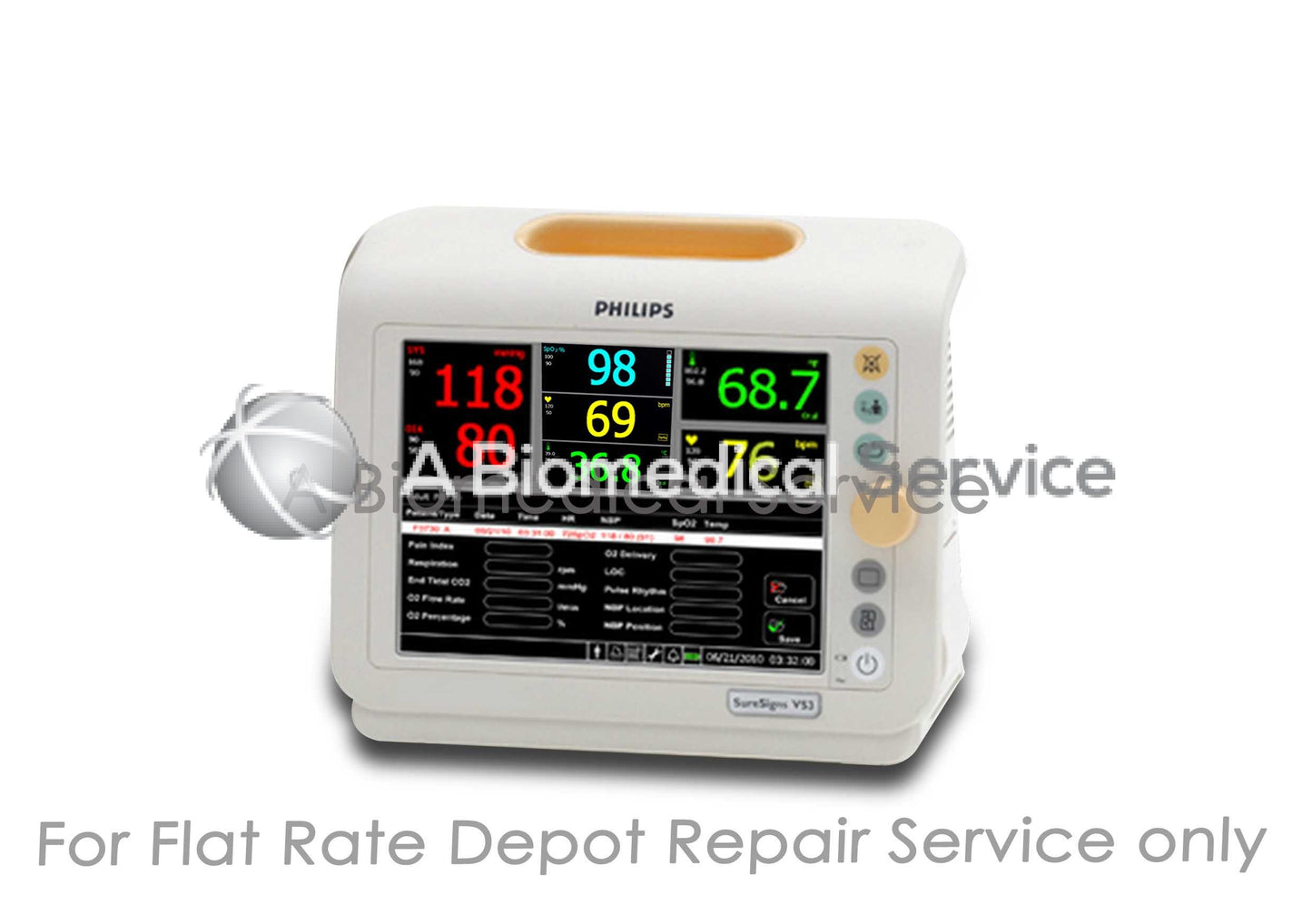 Philips SureSigns VS3 Patient Monitor Repair Service Philips