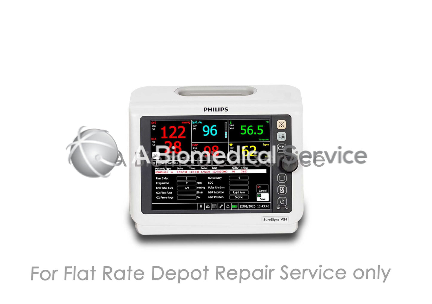 Philips SureSigns VS4 NIBP Monitor Repair Service Philips