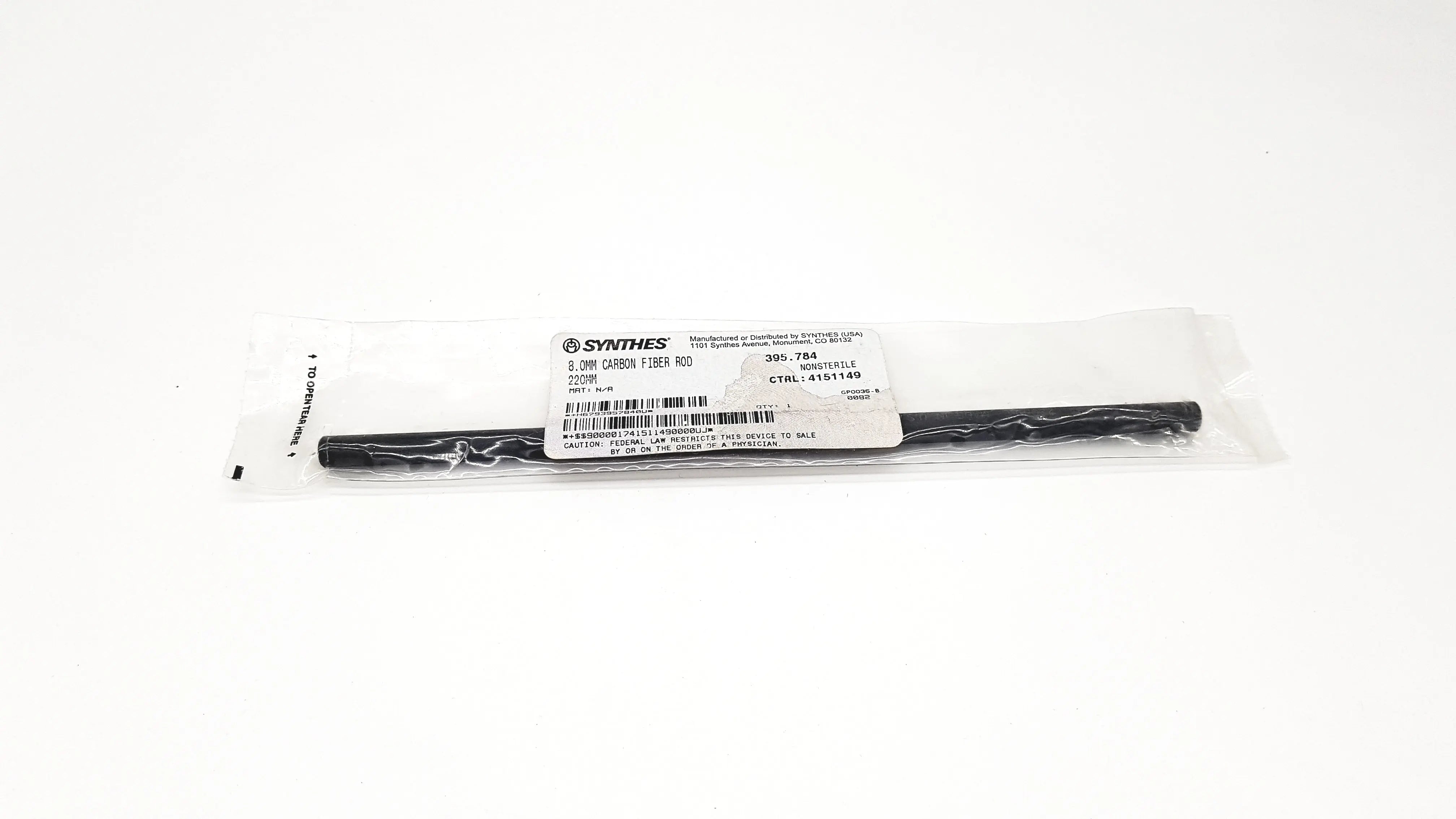 Load image into Gallery viewer, A Biomedical Service Synthes 394.83 Carbon Fiber Rod 200mm 