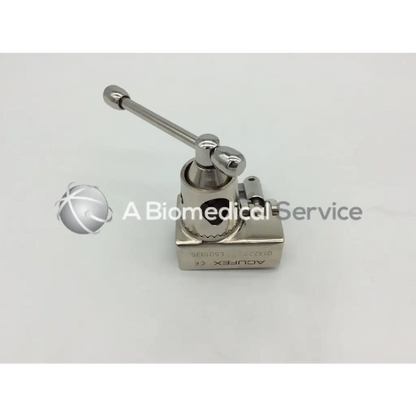 Stainless steel acufex smith & nephew 013227 arthroscopic guhl table clamp with polished handle and engraved model number
