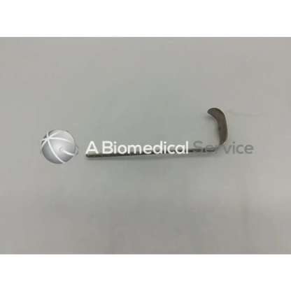 Depuy 224510014 surgical retractor small metallic with curved u-shaped blade and straight handle for precise retraction