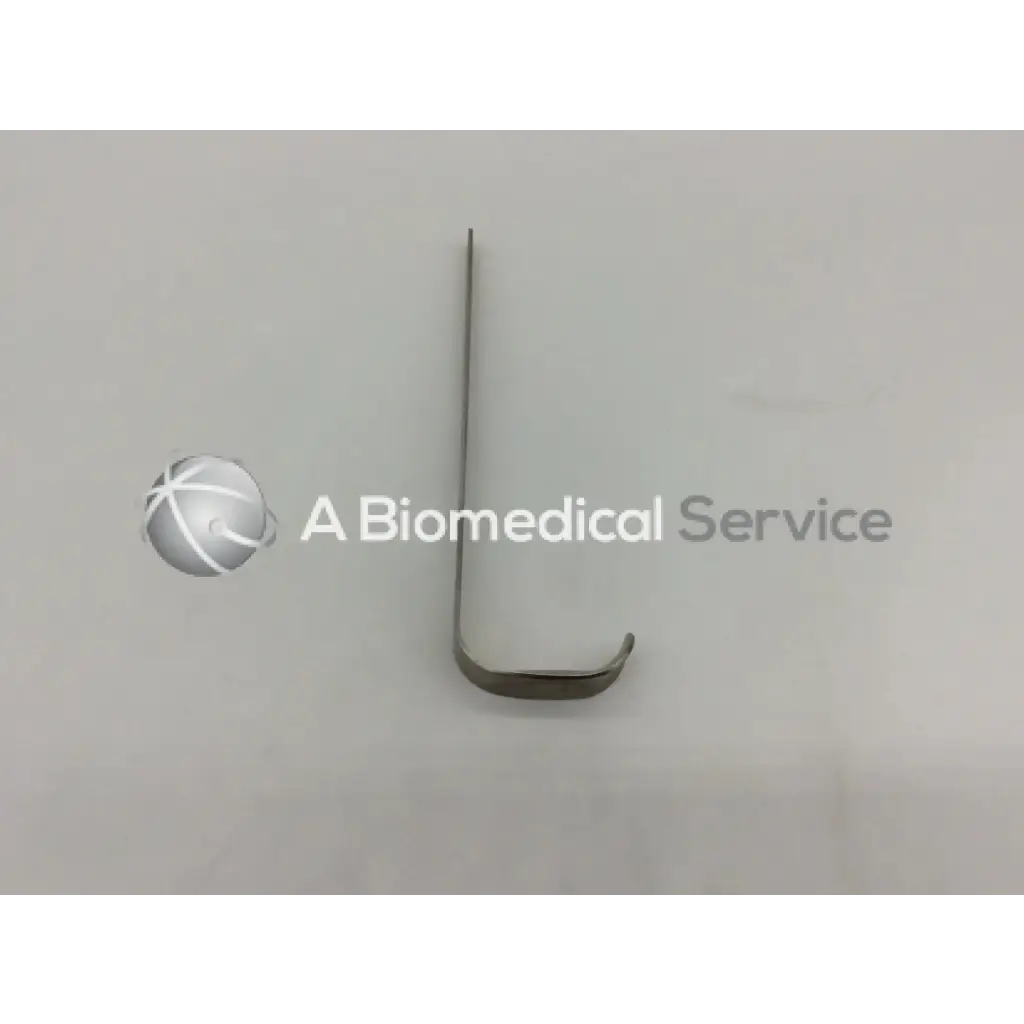 Depuy 224510014 surgical retractor small with sleek metallic polished stainless steel curved l-shaped design