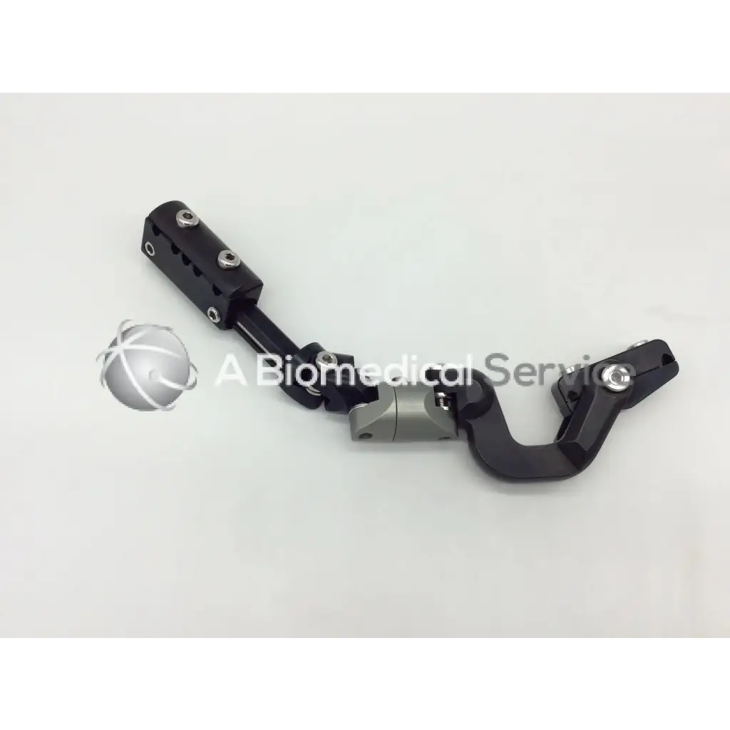 Black and silver articulated external clamp ac5-359 121322sm with sleek ergonomic design for precise surgical use